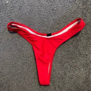 Boutine LA high leg red bikini bottoms